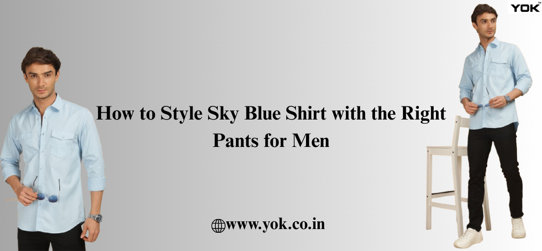 Sky Blue Colour Shirt for Men