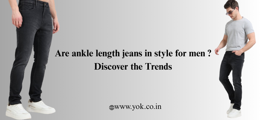 Ankle length jeans for men