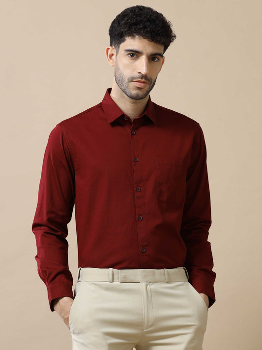Burgundy Shirt for Men