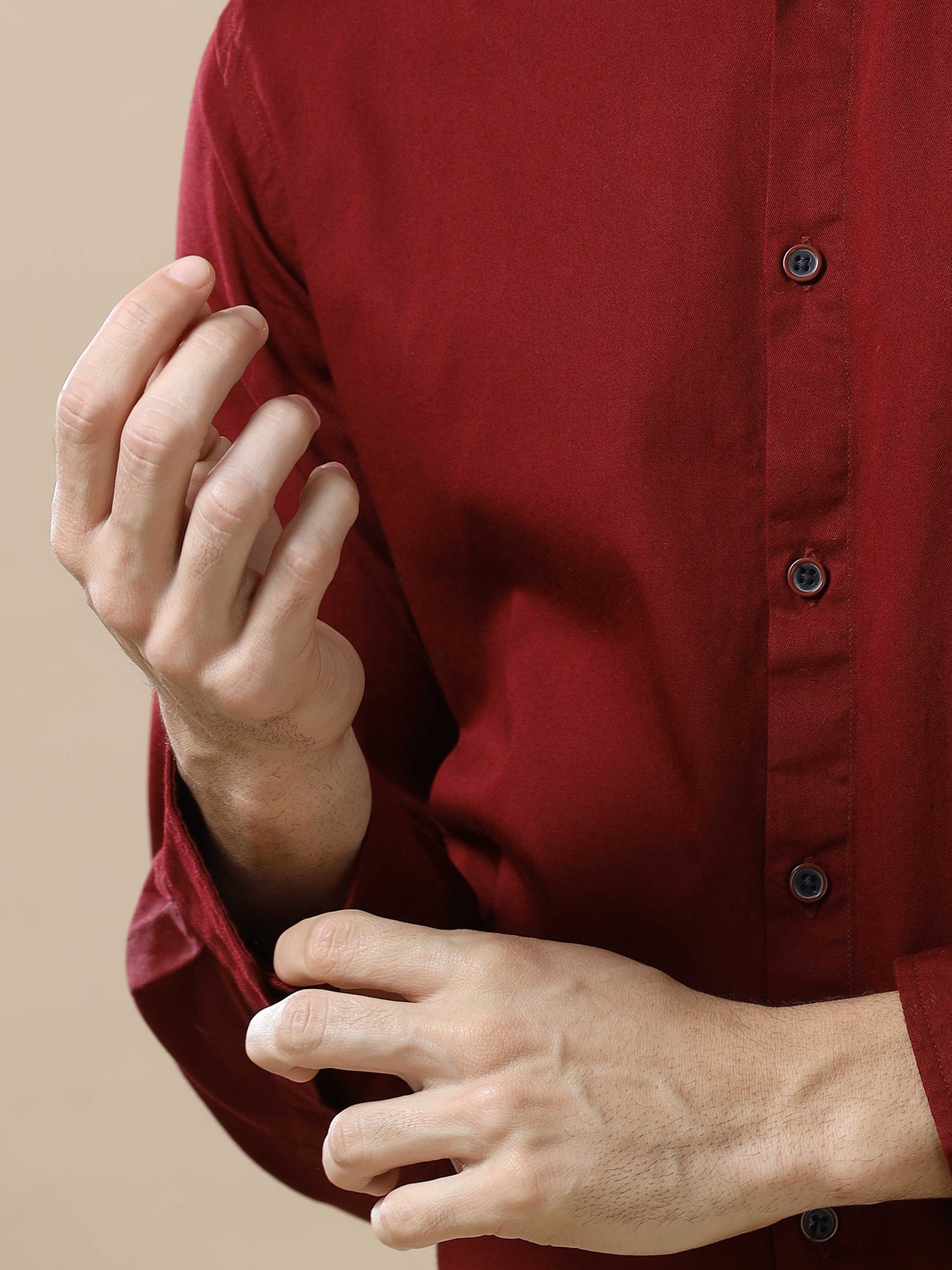 Burgundy Shirt for Men