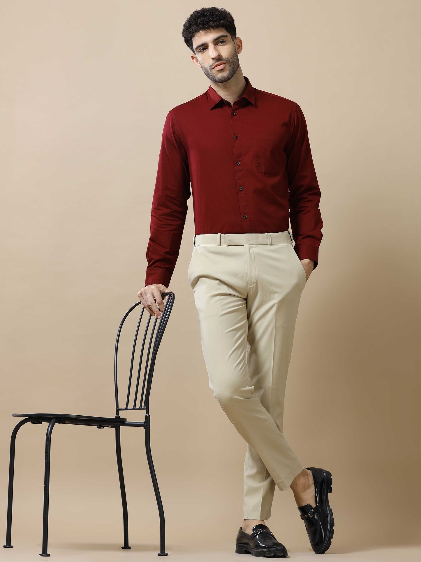 Burgundy Shirt for Men