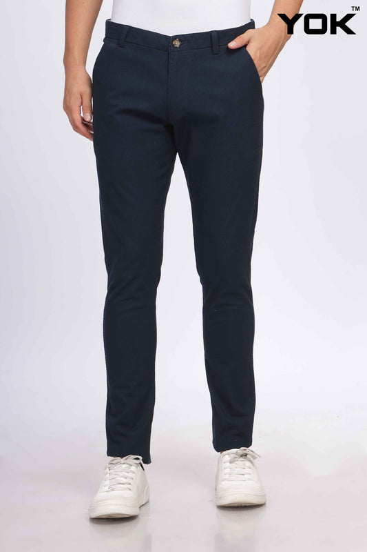 Formal Navy Blue Trousers for Men