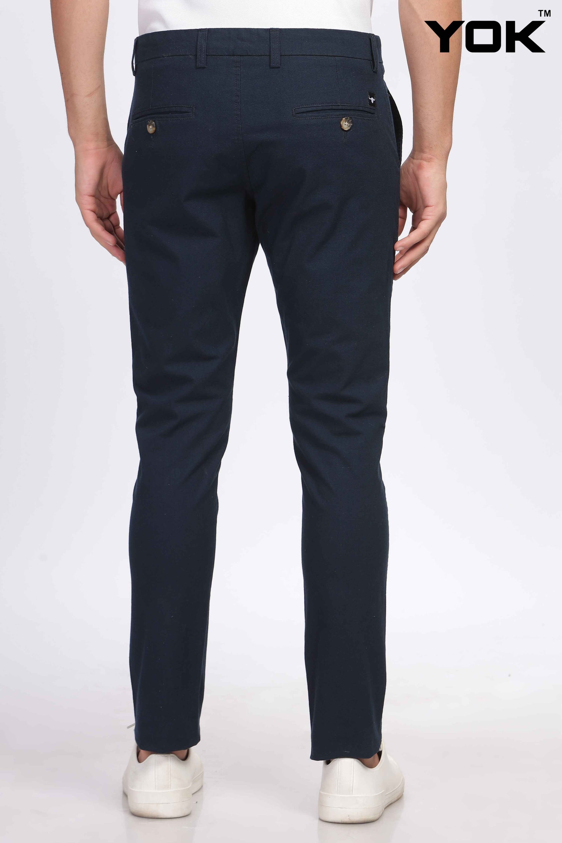 Formal Navy Blue Trousers for Men