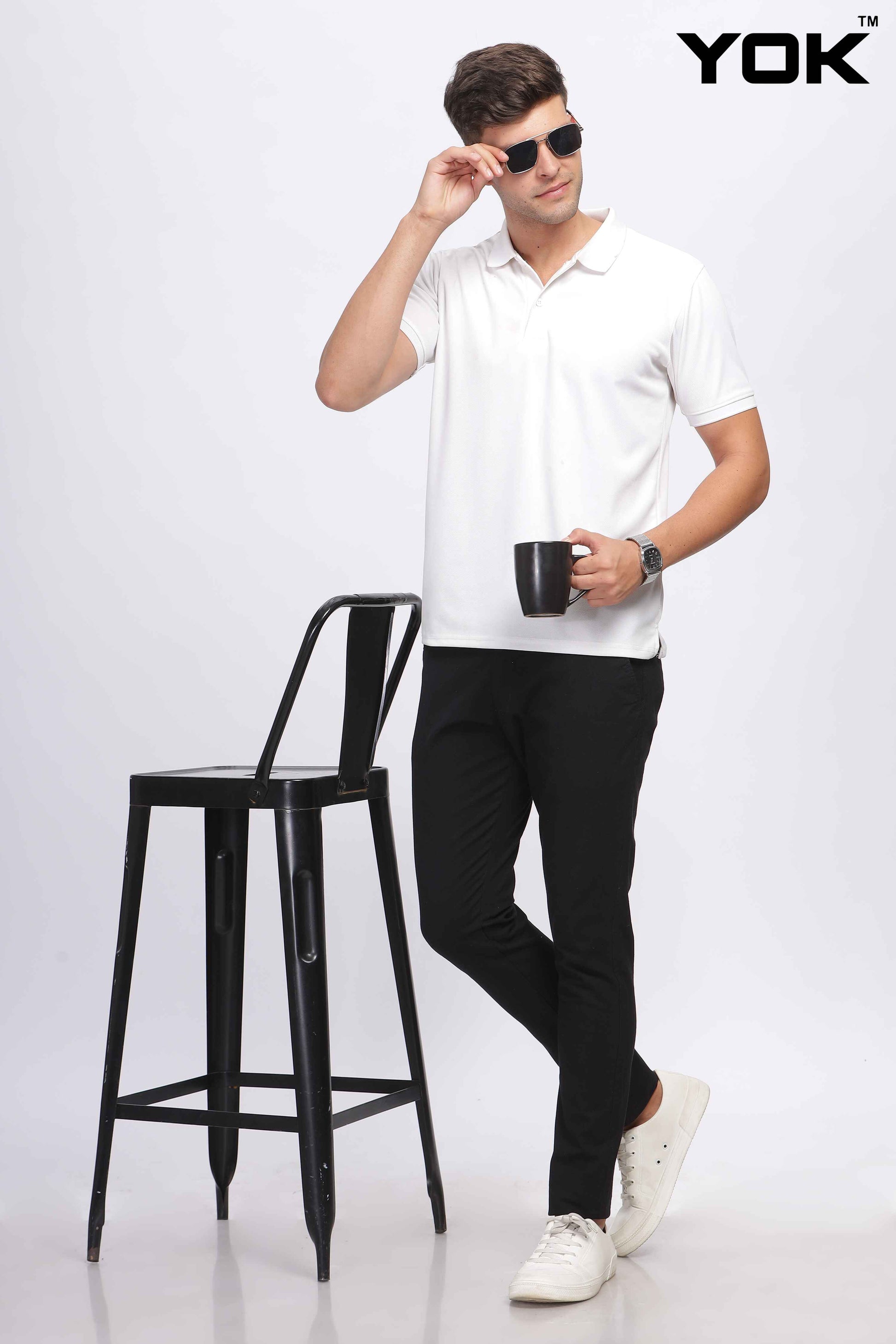 Mens Black Chino Pants