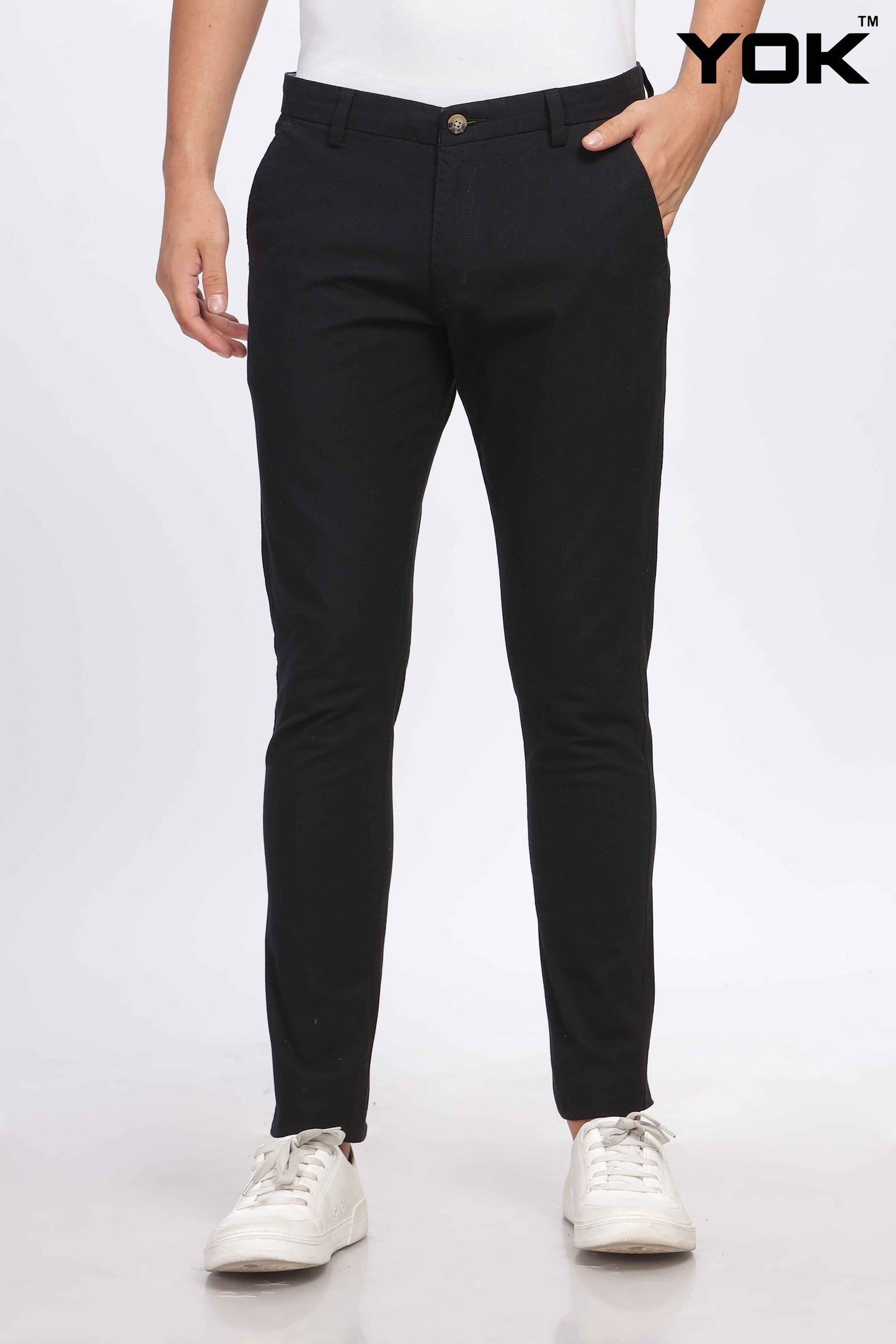 Mens Black Chino Pants