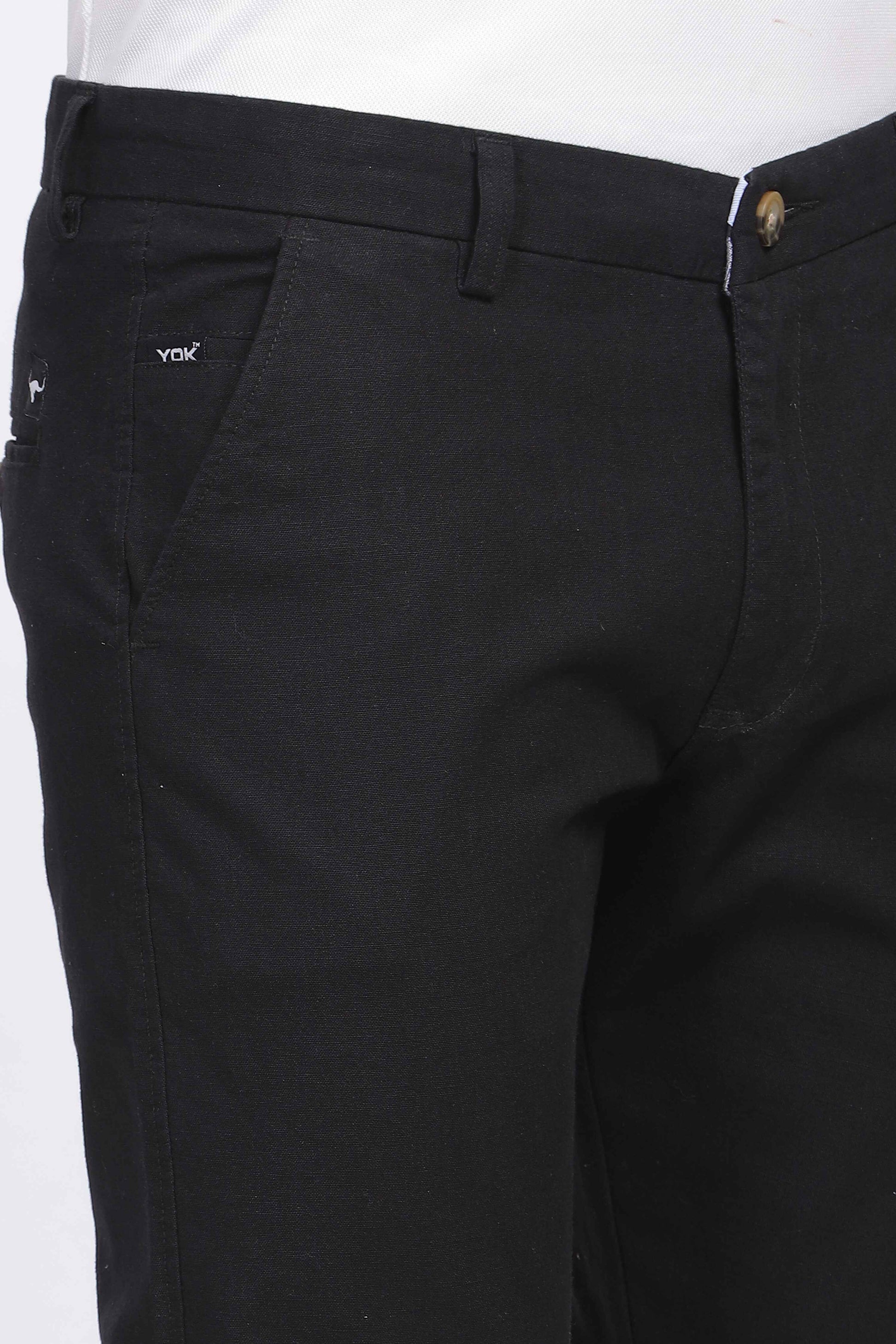 Mens Black Chino Pants