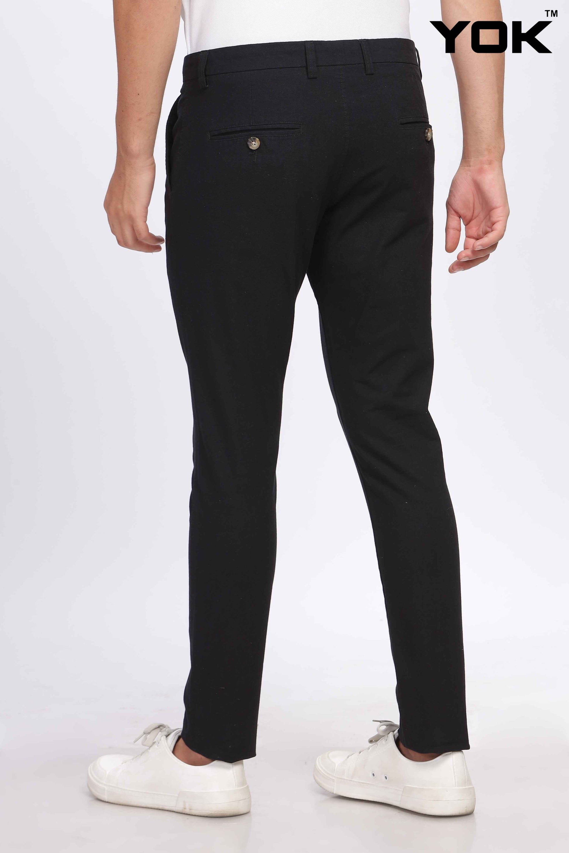 Mens Black Chino Pants