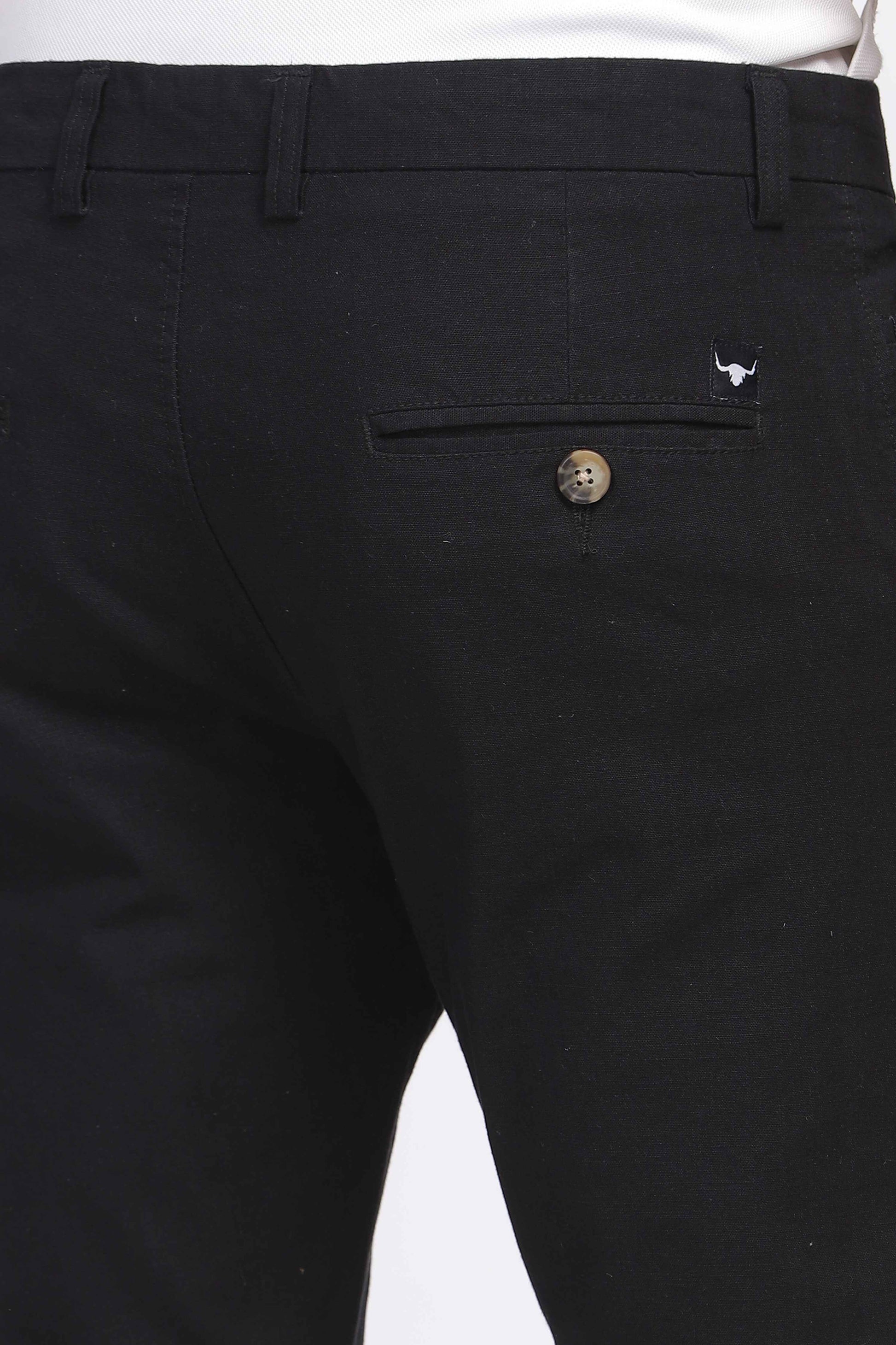 Mens Black Chino Pants
