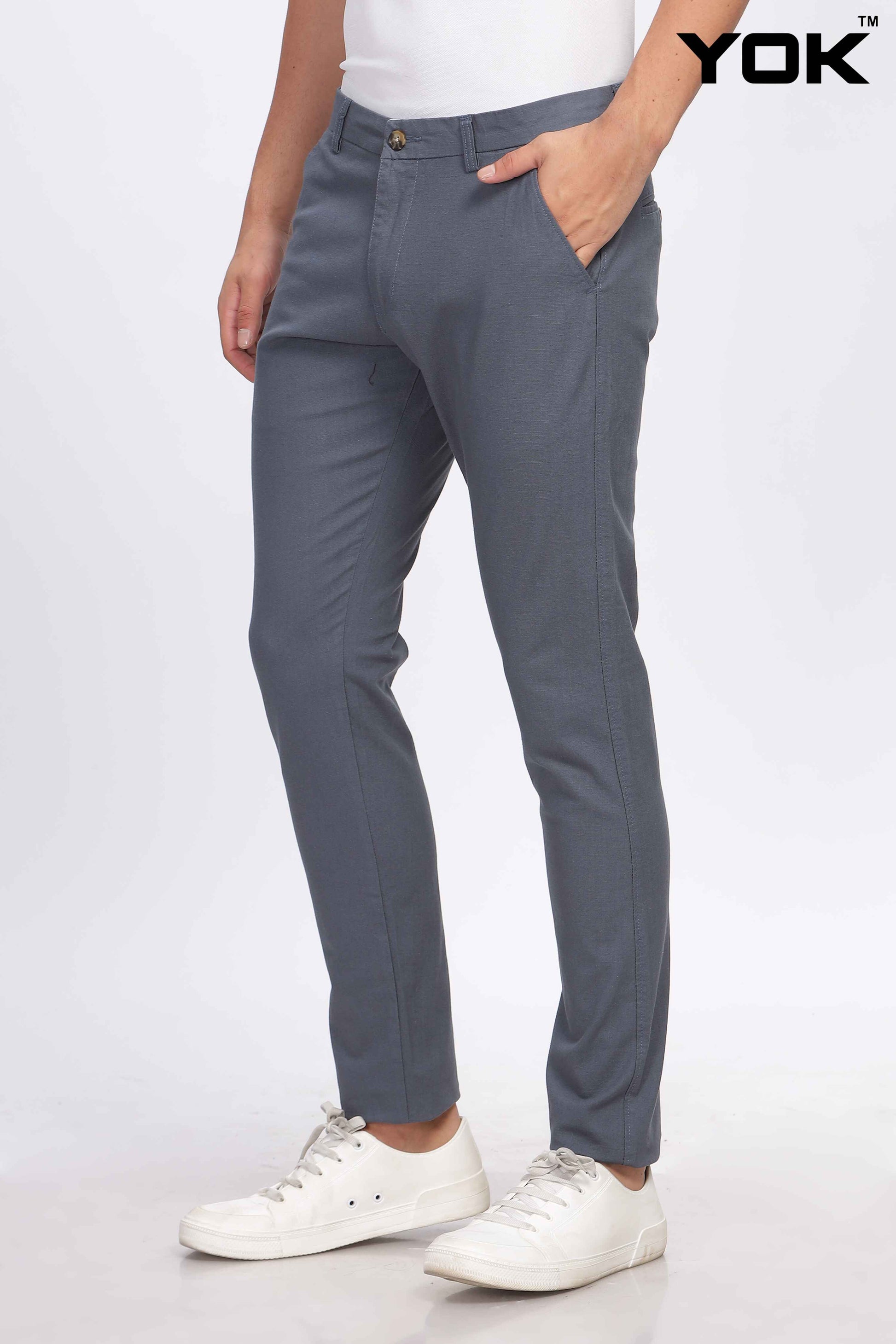 Dark Grey Pants for Men