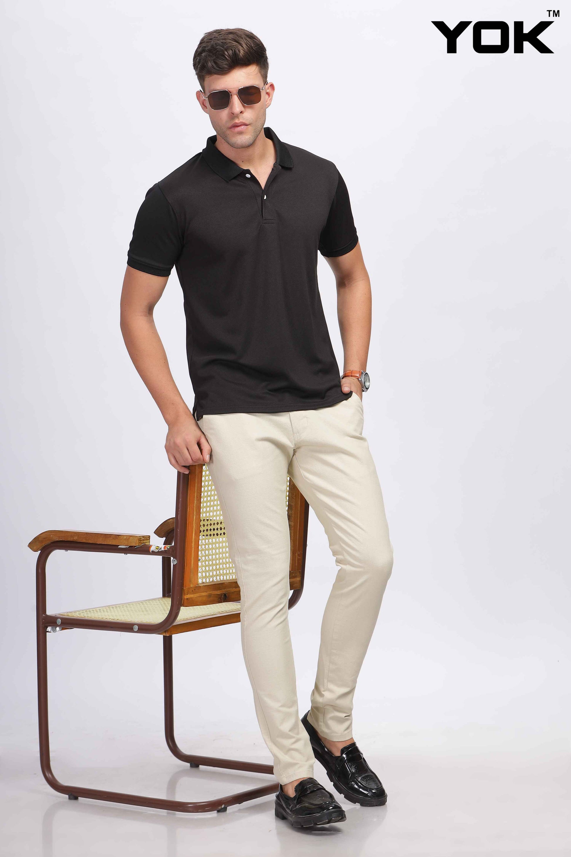 Beige Trousers mens