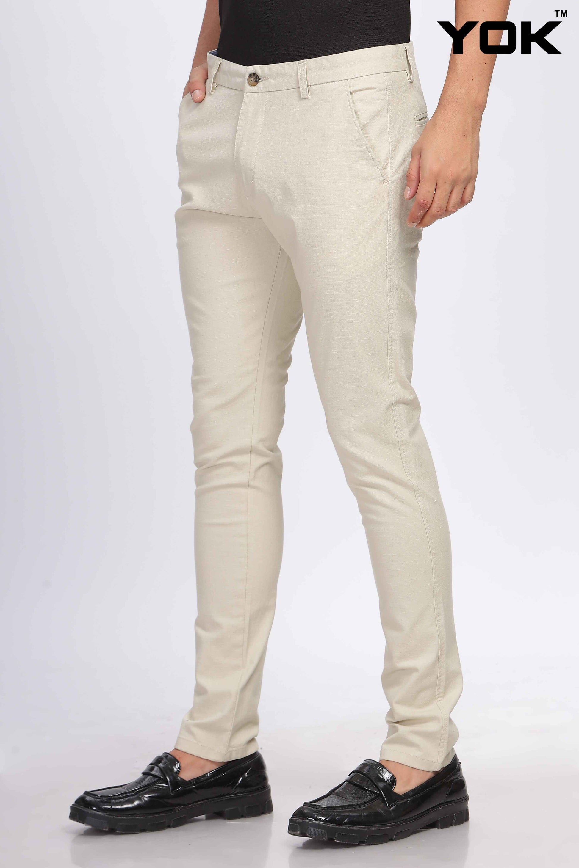 Beige Trousers mens