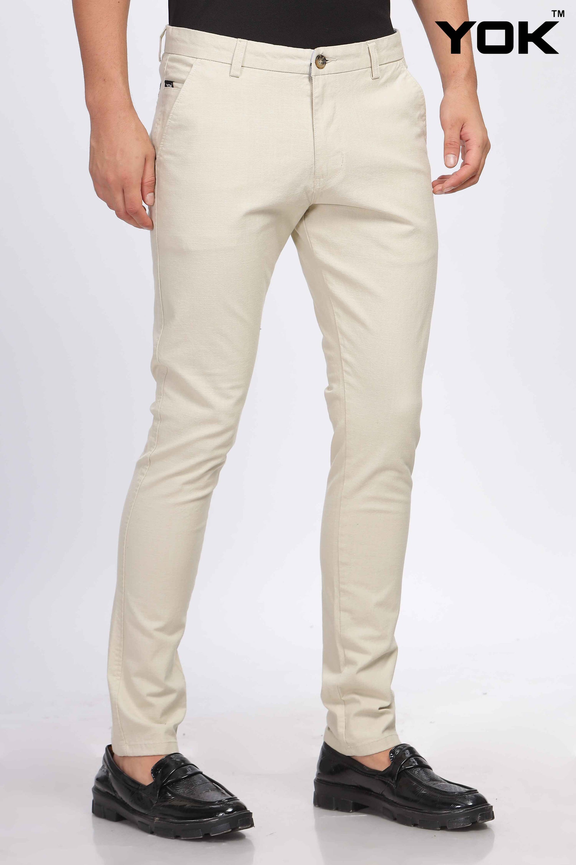 Beige Trousers mens
