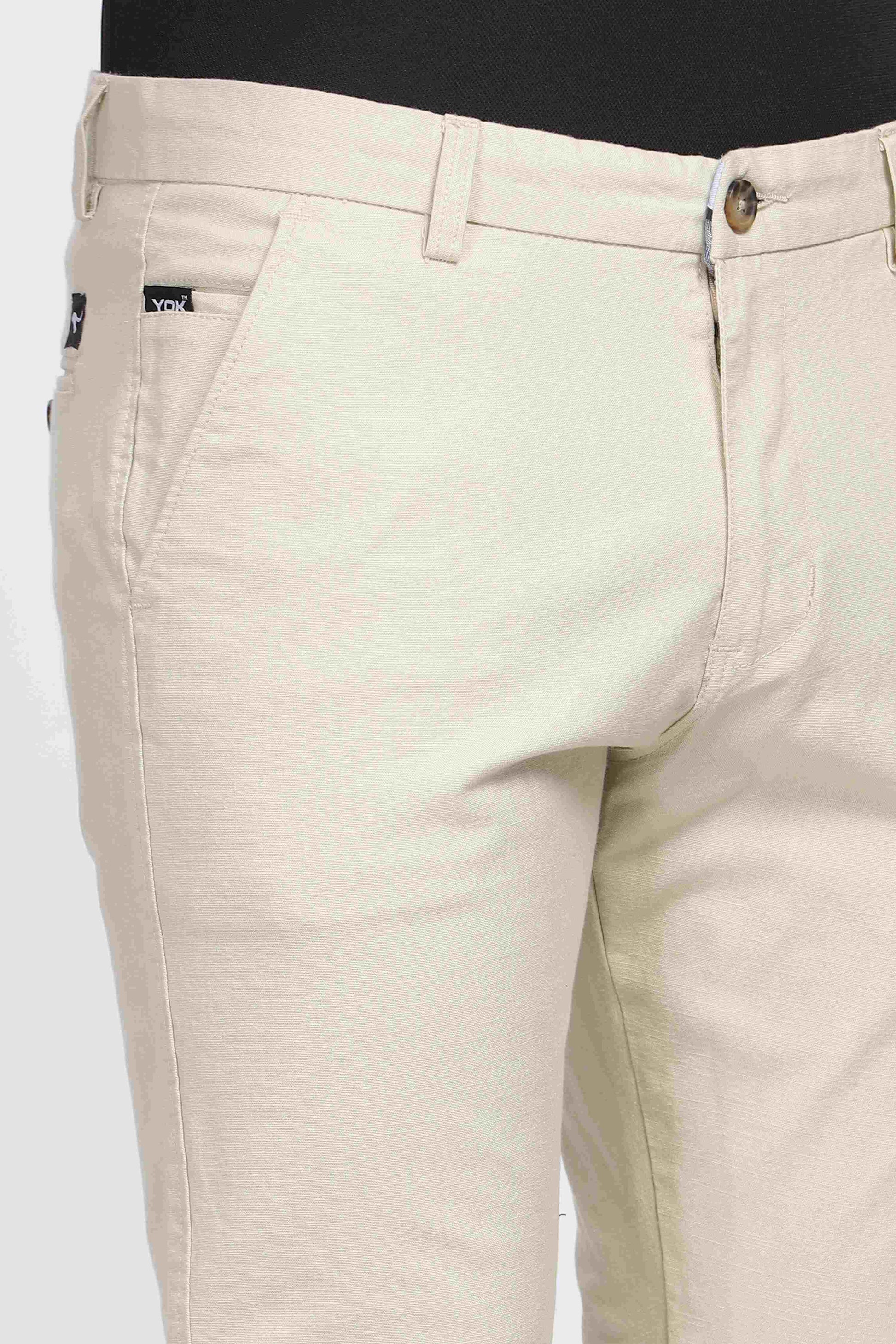 Beige Trousers mens