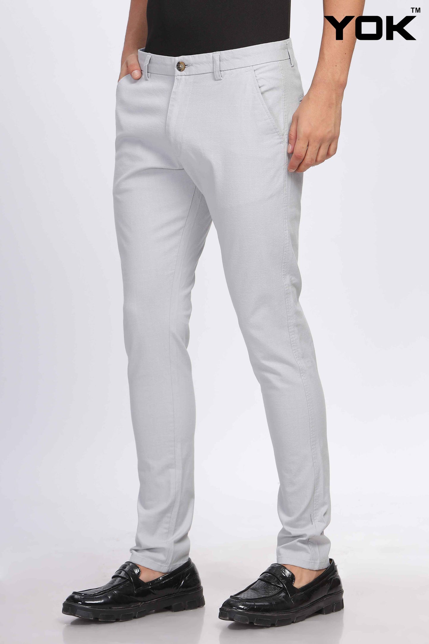 Light Grey Trousers for Men