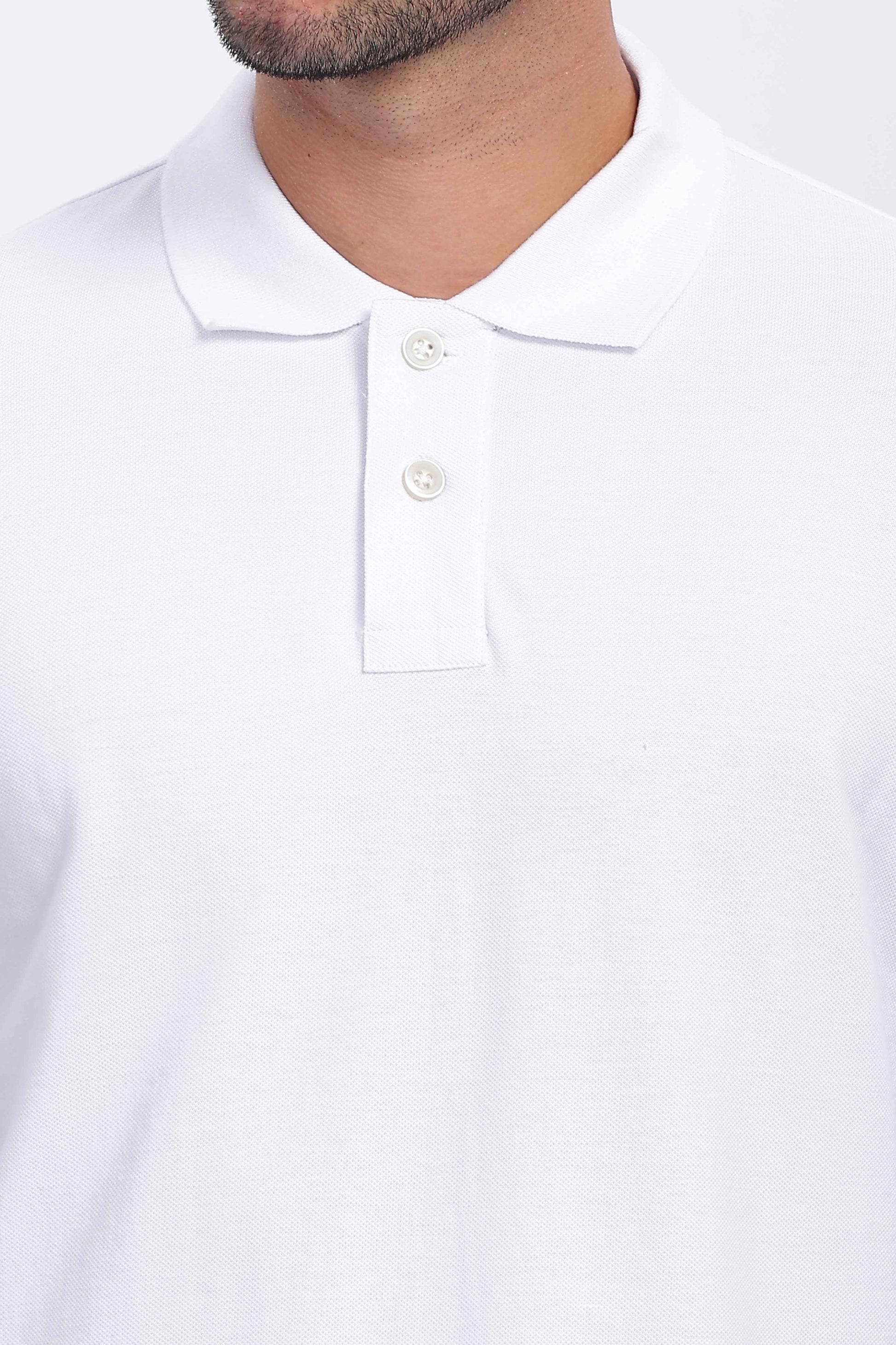 Cotton White Polo T Shirt for men 