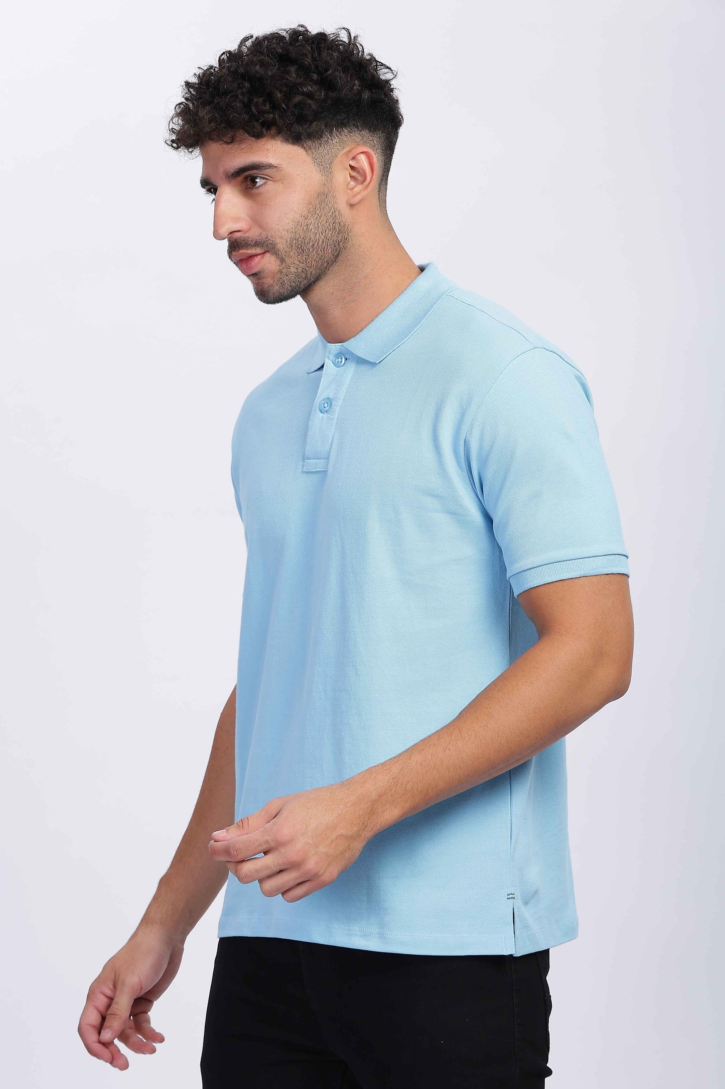 Sky blue Polo T Shirt for Men
