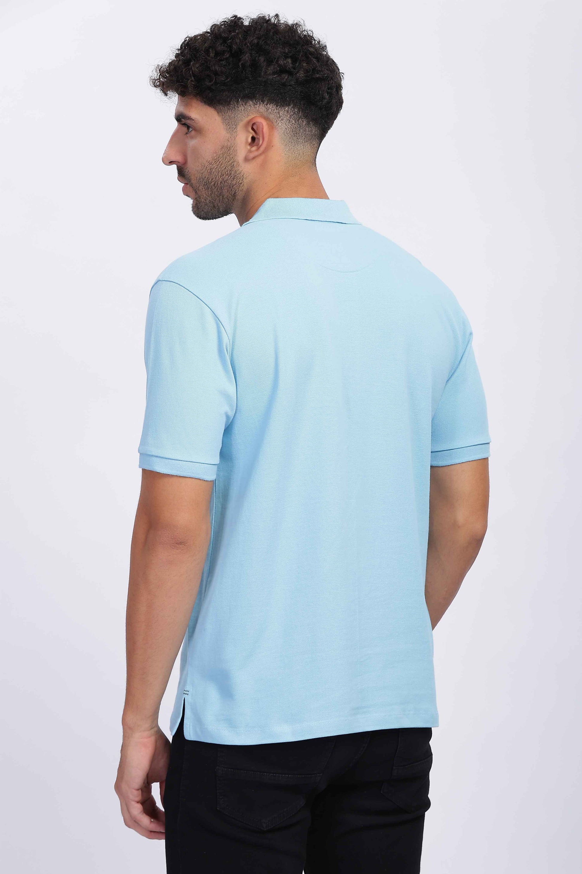 Sky blue Polo T Shirt for Men