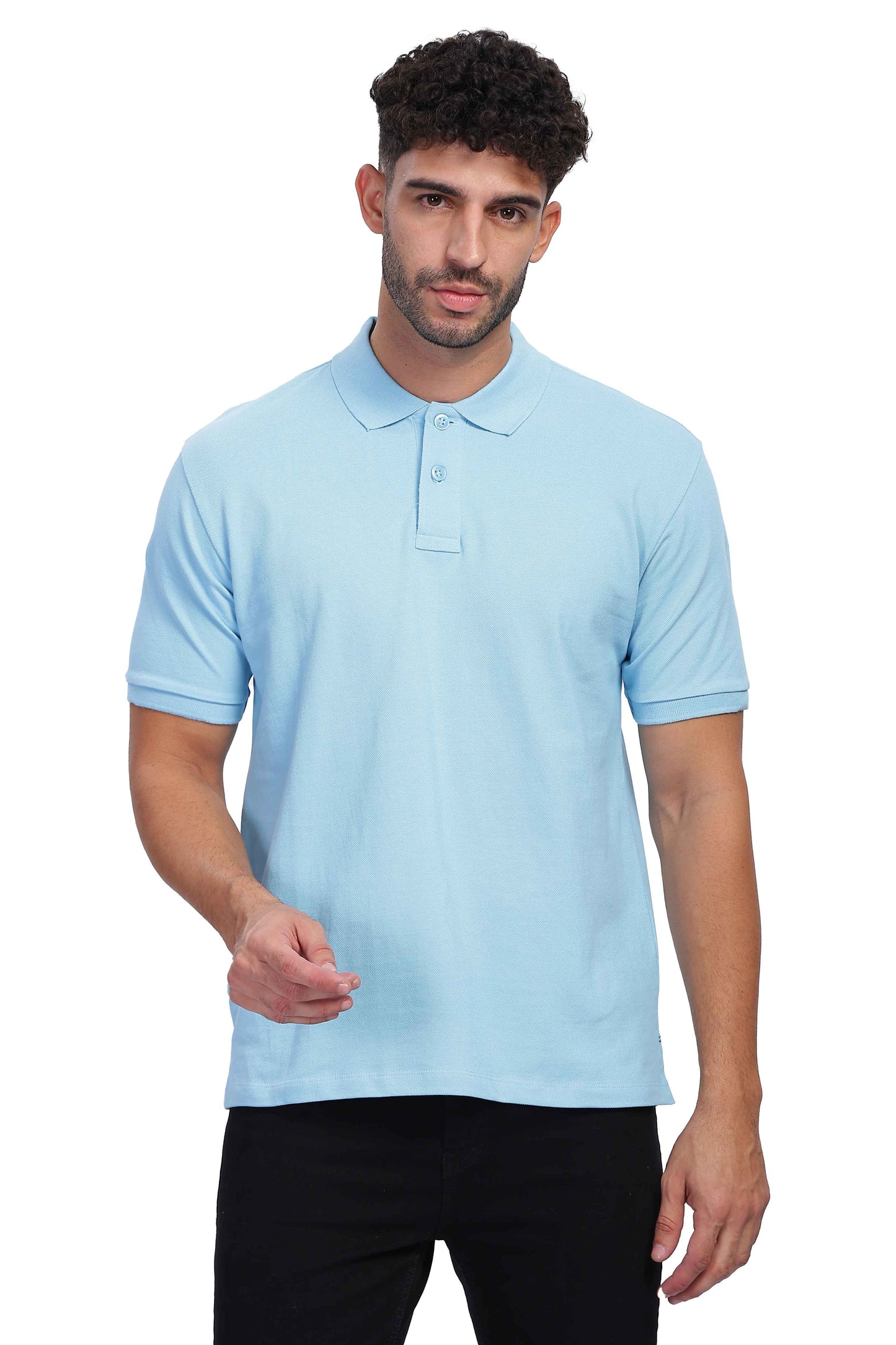 Sky blue Polo T Shirt for Men