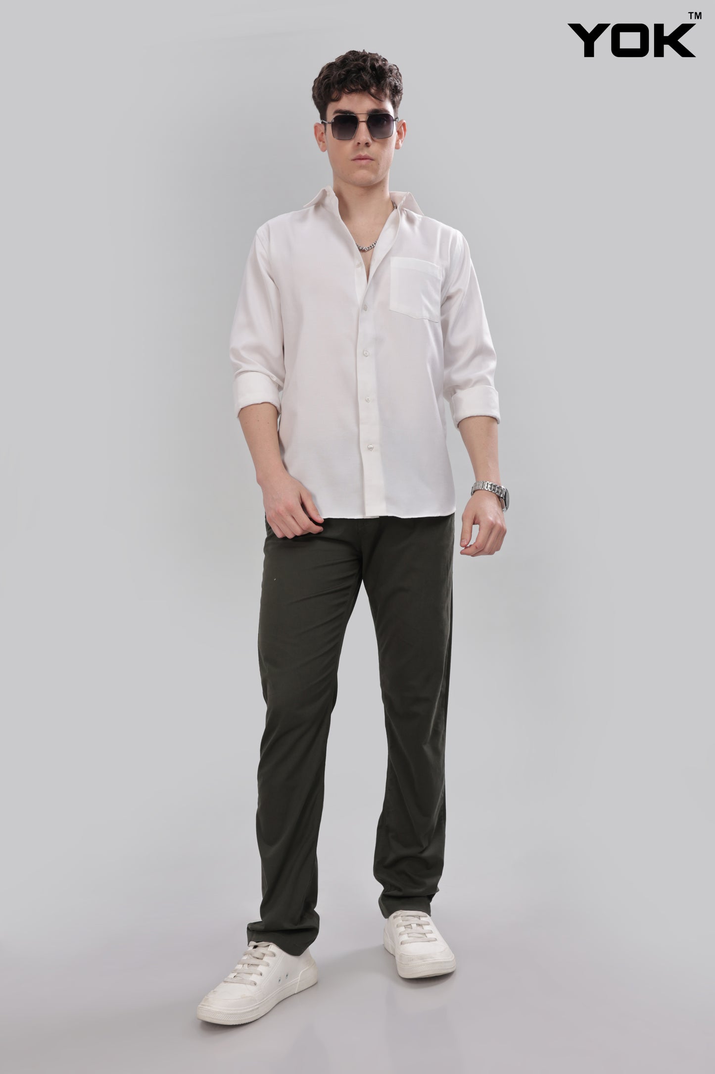 Olive Green Trousers Mens