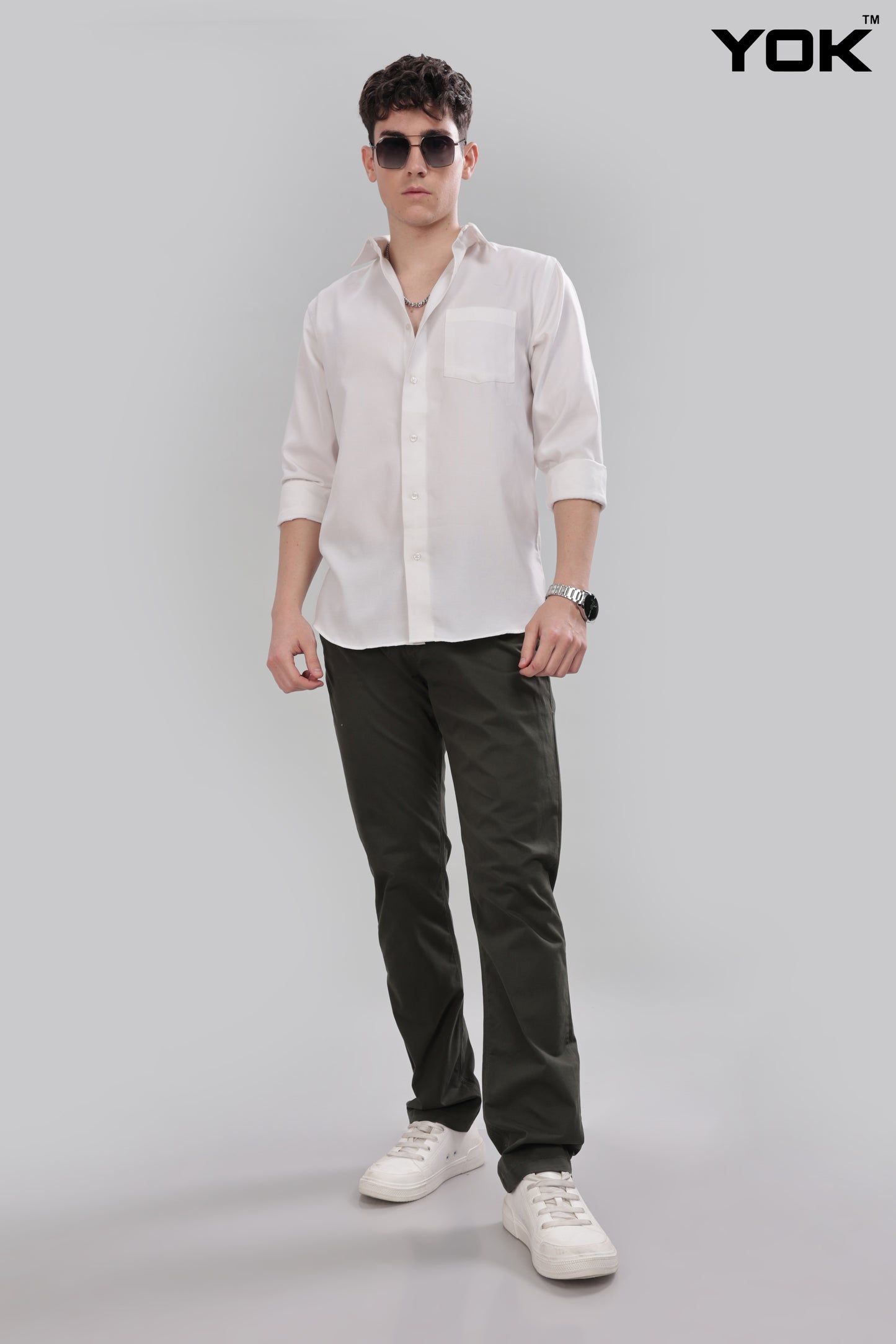 Olive Green Trousers Mens