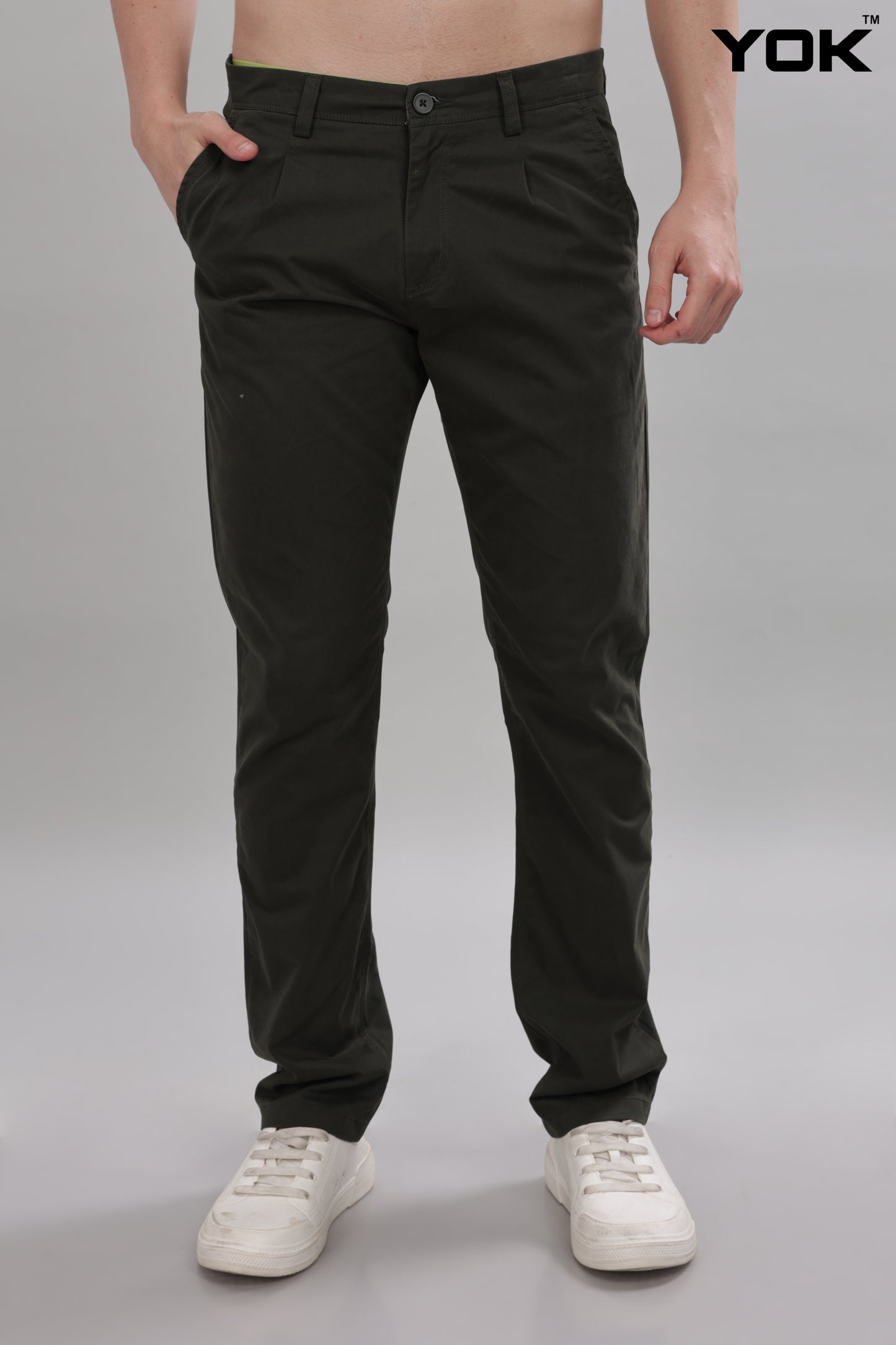 Olive Green Trousers Mens