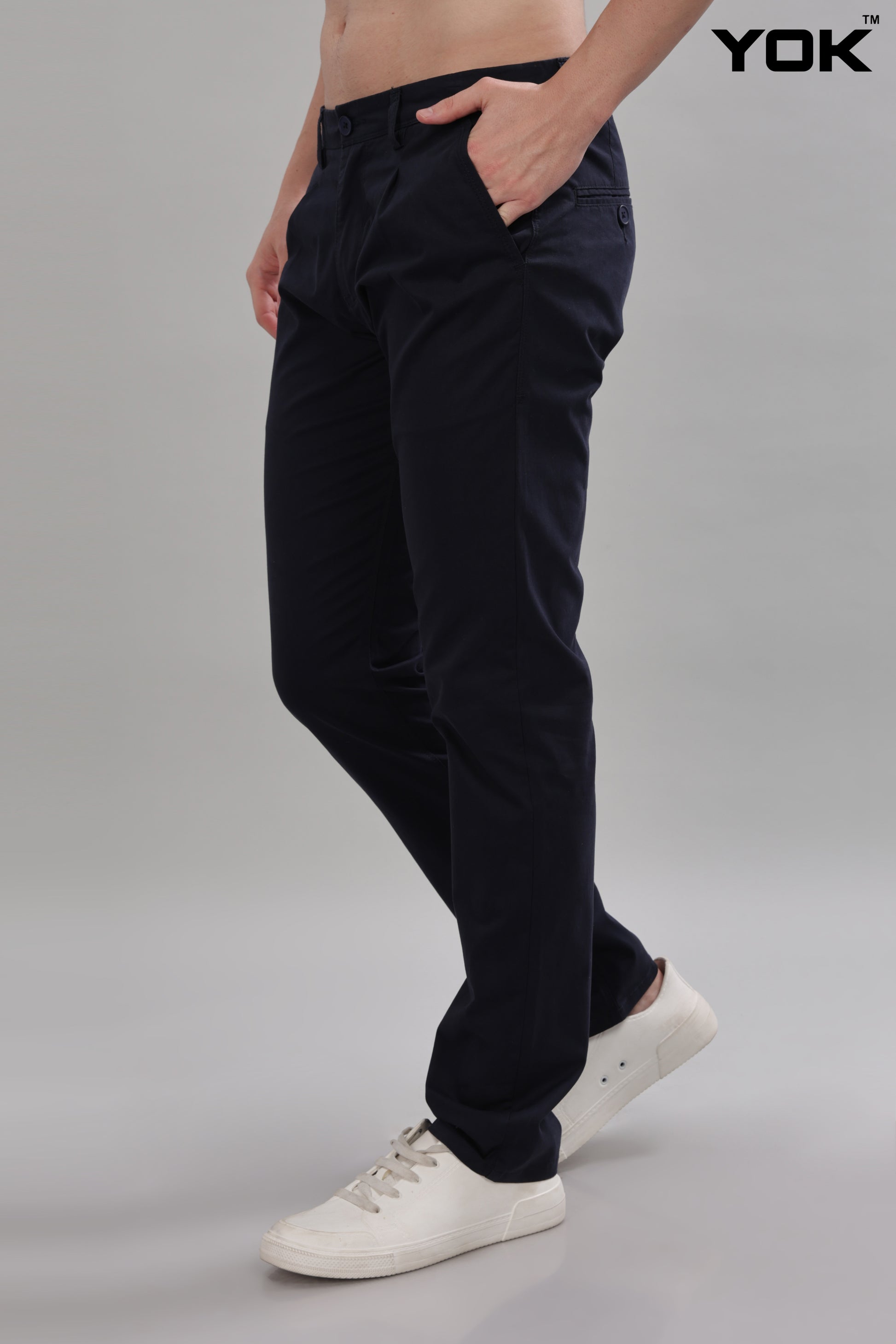 Dark Blue Trousers for Men