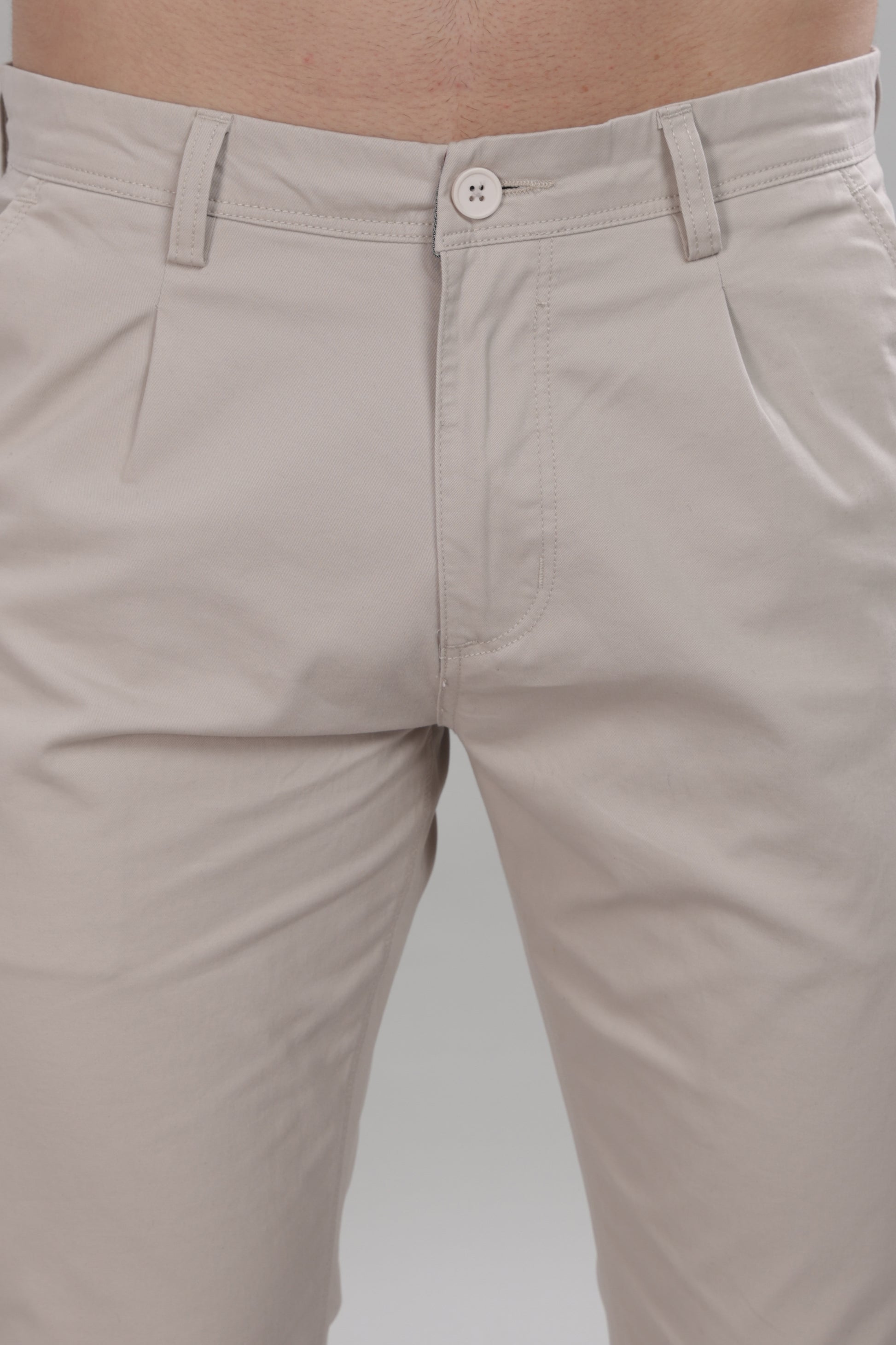 Beige Formal Pants for Men