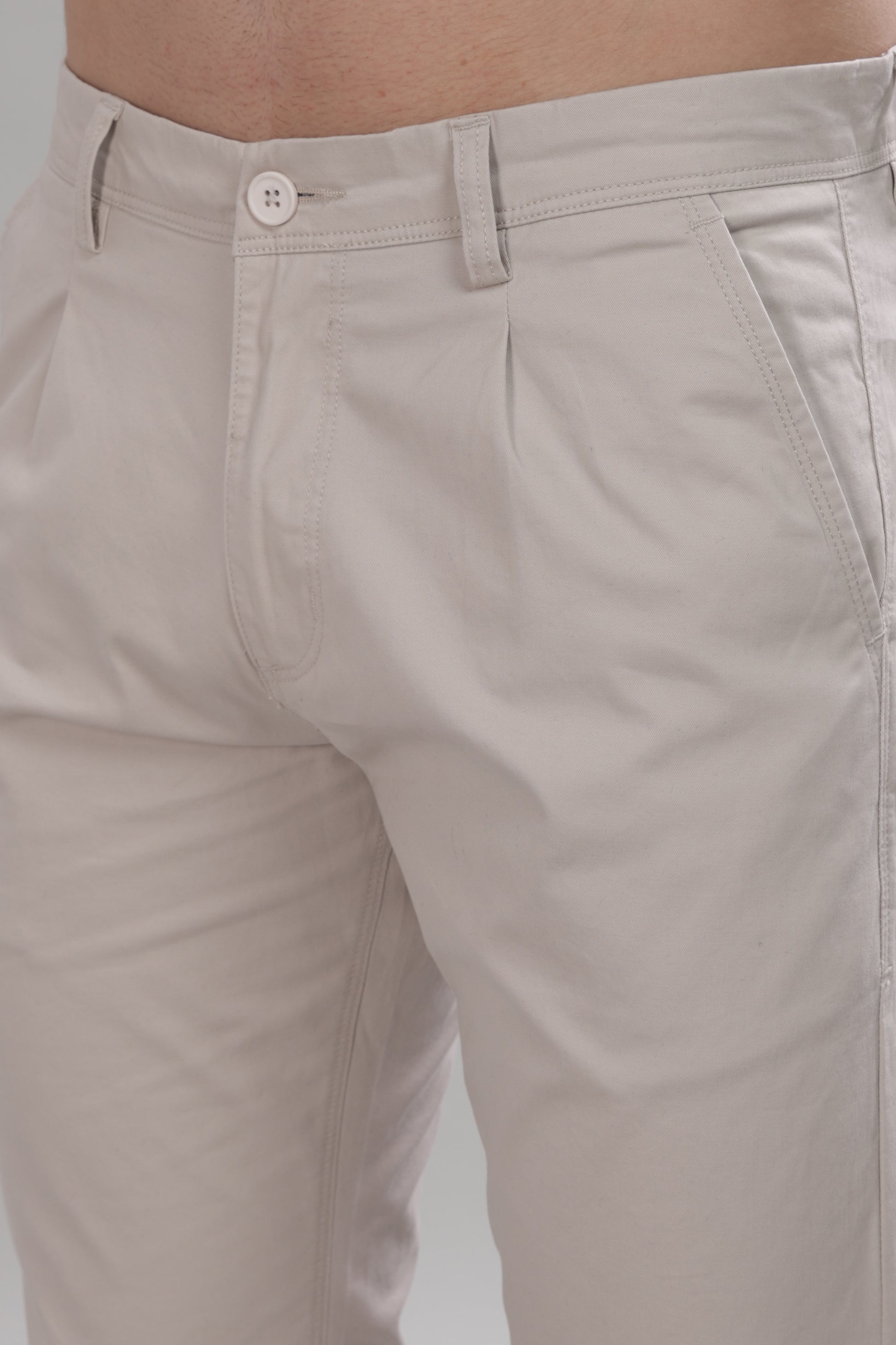 Beige Formal Pants for Men