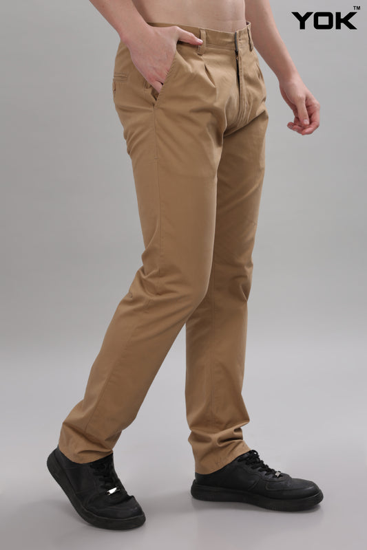 Formal Brown Trousers for Men